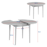 Dining tables - Dining table Walnut Melamine extendable 100 - 130 cm - Vienna - Dimehouse