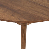 Dining tables - Dining table Walnut Melamine extendable 100 - 130 cm - Vienna - Dimehouse