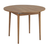 Dining tables - Dining table Oak Melamine extendable 100 - 130 cm - Vienna - Dimehouse