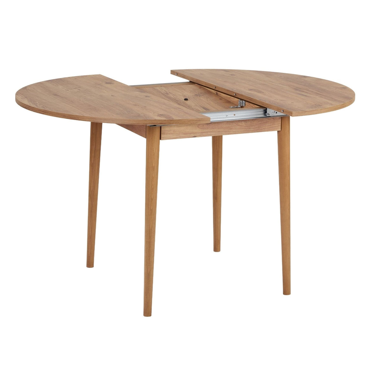 Dining tables - Dining table Pine Melamine extendable 100 - 130 cm - Vienna - Dimehouse