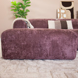 Banken-Hoekbank paars chenille stof - 292x170 cm - Shane - links-Dimehouse
