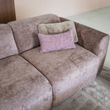 Banken-Hoekbank taupe chenille stof - 272x170 cm - Shane - links-Dimehouse
