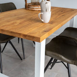 Dining tables - Dining table Rover Oak U - leg White - Dimehouse