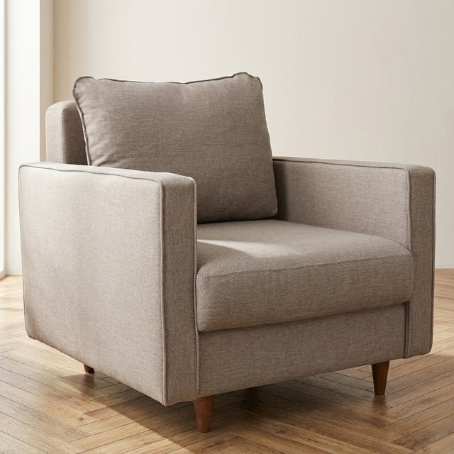 Armchair Eva Crème atmospheric photo in a modern interior