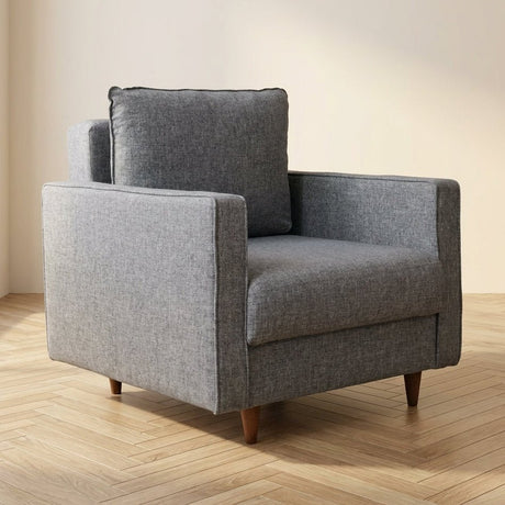 Armchair Eva Gray atmospheric photo in a modern interior