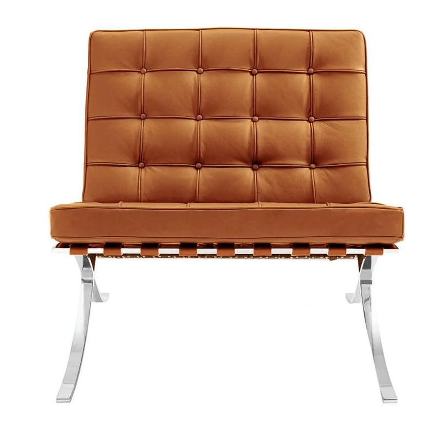 Armchairs - Design armchair cognac premium leather Expo - Dimehouse