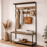 Coat Racks - Wardrobe Furniture Coat Rack Natural Green - Dimehouse