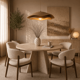 Hanging lamps - Hanging lamp beige carbon concrete shade - 40 and 50 cm - Flowing - Dimehouse