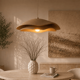 Hanging lamps - Hanging lamp beige carbon concrete shade - 40 and 50 cm - Flowing - Dimehouse