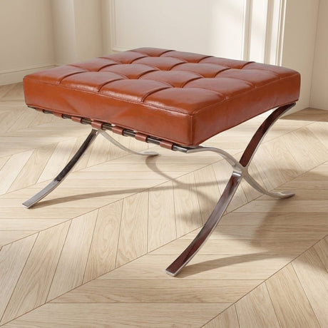 Hocker Expo Premium Leather atmospheric photo in a modern interior