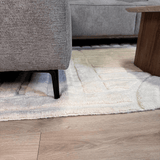 Sofas - Corner sofa taupe chenille mottled Ravi – right - Dimehouse