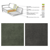 Sofas - Corner sofa green velvet high legs Gaya - right - Dimehouse