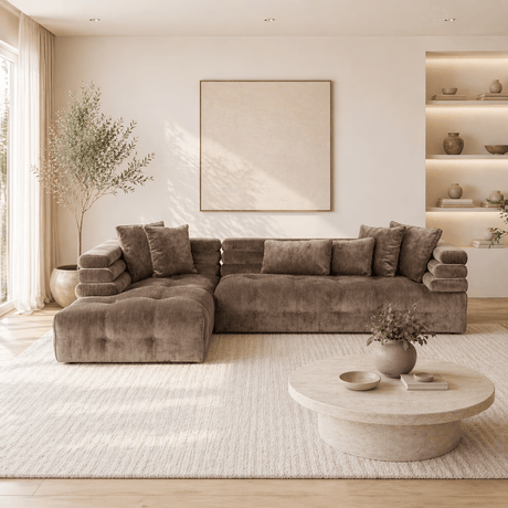 Sofas - Corner sofa Left Boston Gray - Dimehouse
