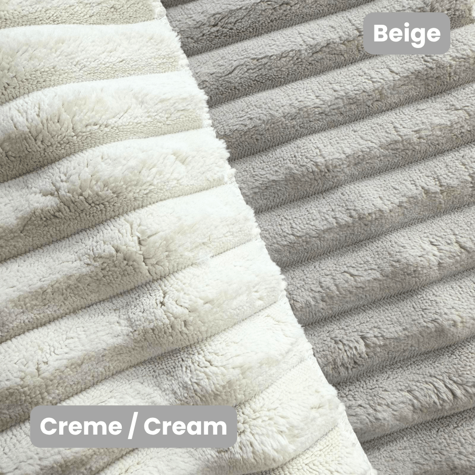 Sofas - Corner sofa cream super soft ribbed fabric Gavi - left - Dimehouse