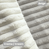 Sofas - Corner sofa cream super soft ribbed fabric Gavi - left - Dimehouse