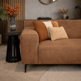 Sofas - Industrial corner sofa cognac eco - leather Brisbane - right - Dimehouse