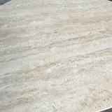 Coffee tables - Set of 2 organic coffee tables Jimi travertine top with walnut base - Japandi - Dimehouse