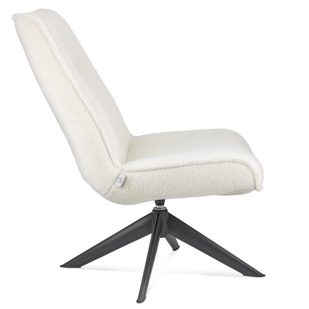 Armchairs - Marijn teddy natural swivel armchair - Dimehouse