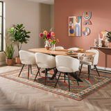 Dining tables - Danish Oval Dining table Tavon Acacia wood 180x95 cm - Dimehouse