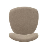 Dining room chairs - Japandi Dining room chair Miyo Bouclé Sand color - Oak look Frame - Dimehouse
