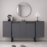 Sideboards - Modern Sideboard Anthracite Luxury 160x80x35 - Black Frame - Dimehouse