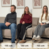 Sofas - Modern U - Sofa Corner Sofa Taupe Fabric - Right - 310x197x142 cm - Aniko - Dimehouse