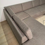 Sofas - Modern U - Sofa Corner Sofa Taupe Fabric - Left - 310x197x142 cm - Aniko - Dimehouse