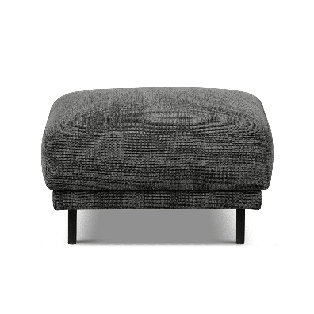 Sofas - Ottoman anthracite fabric - 73 × 57 × 47 cm - Aniko - Dimehouse