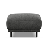 Sofas - Ottoman anthracite fabric - 73 × 57 × 47 cm - Aniko - Dimehouse