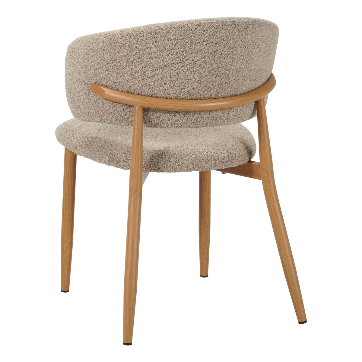 Dining room chairs - Japandi Dining room chair Yuka Sand - Oak look Frame - Dimehouse