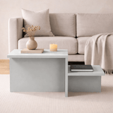 Coffee tables - Coffee table Gray Melamine - 80 x 40 cm - Eterna - Dimehouse