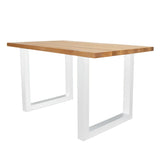 Dining tables - Dining table Rover Oak U - leg White - Dimehouse
