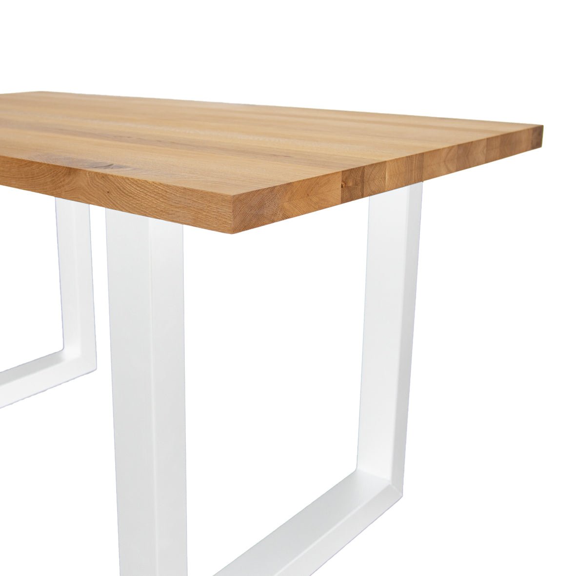 Dining tables - Dining table Rover Oak U - leg White - Dimehouse