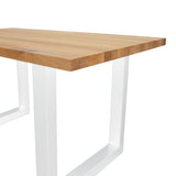 Dining tables - Dining table Rover Oak U - leg White - Dimehouse