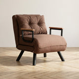 Sleeping armchair Sando Light Brown atmospheric photo in a modern interior