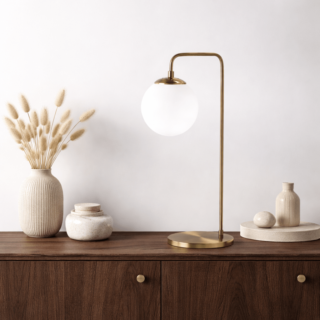 Table lamps - Table lamp Bronze-colored Glass Brim - Dimehouse