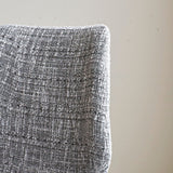 Bar Stools - Beau Bar Stool Light Gray Chenille Fabric - 67 cm Seat Height - Without Armrests - Dimehouse