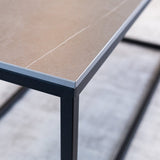 Coffee tables - Fien Coffee Table Gray Marble Look Rectangular 100x40 cm - Dimehouse