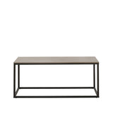 Coffee tables - Fien Coffee Table Gray Marble Look Rectangular 100x40 cm - Dimehouse