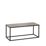 Coffee tables - Fien Coffee Table Gray Marble Look Rectangular 100x40 cm - Dimehouse