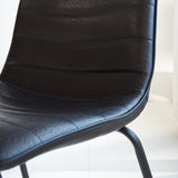 Dining room chairs - Industrial dining room chair Mark black - Dimehouse