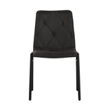 Dining room chairs - Dining room chair Noan Microfibre Anthracite - Without Armrests - Dimehouse