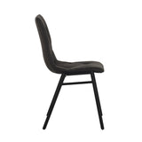 Dining room chairs - Dining room chair Noan Microfibre Anthracite - Without Armrests - Dimehouse