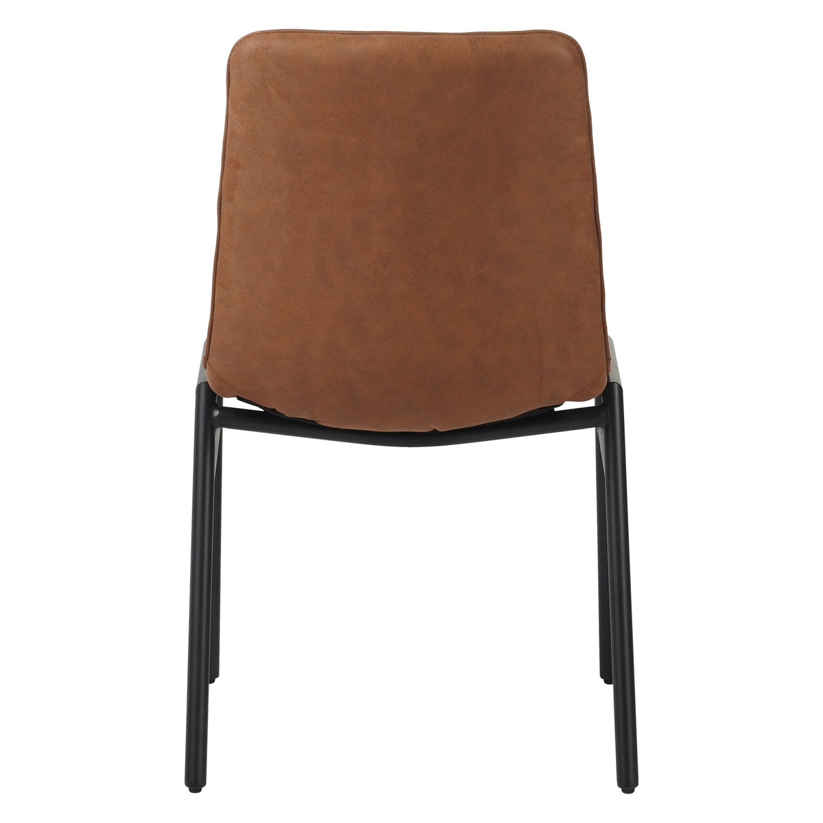 Dining room chairs - Dining room chair Noan Microfibre Cognac - Without Armrests - Dimehouse