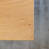 Dining tables - Dining table Lenzo Rustic Oak U - white leg - Dimehouse