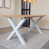 Dining tables - Dining table Lenzo Rustic Oak Dimehouse