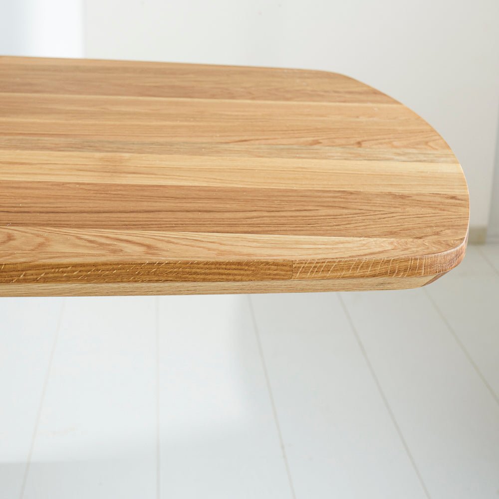 Dining tables - Dining table Mikkel Oak Danish Oval Matrix Frame Small - Dimehouse