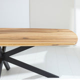 Dining tables - Dining table Mikkel Oak Danish Oval Matrix Frame Large - Dimehouse