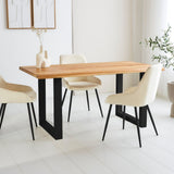 Dining tables - Milas Dining table Oak U - Black leg - Dimehouse