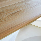 Dining tables - Dining table Milas Oak U - leg White - Dimehouse